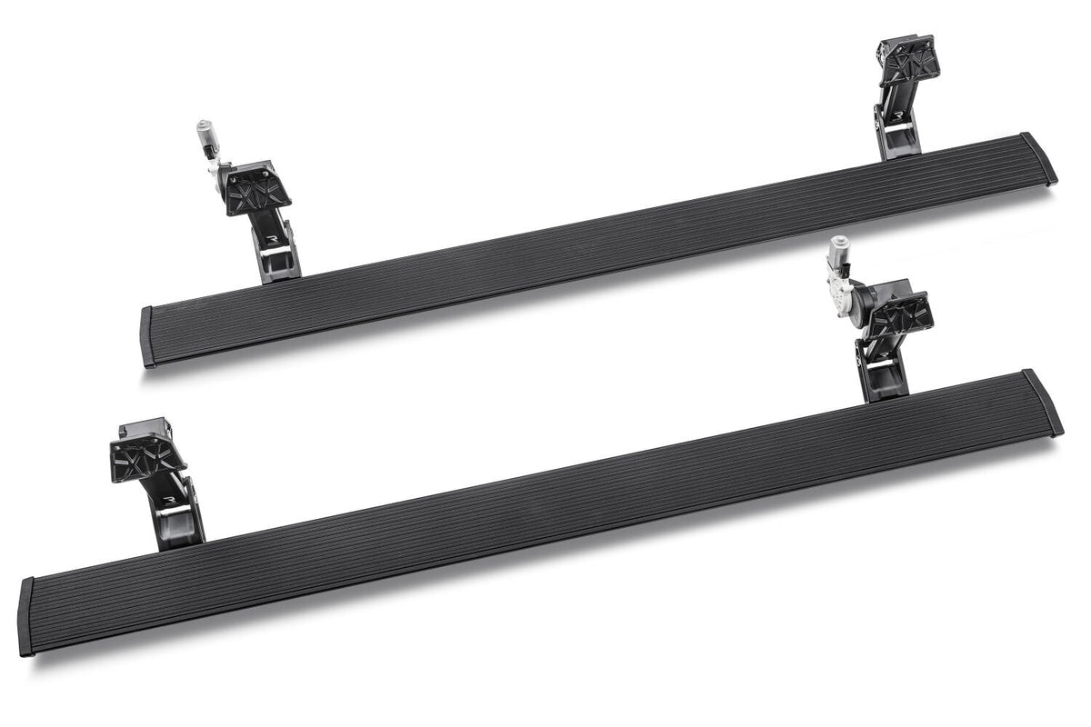 PowerStep Electric Running Boards Plug N Play System For 21-24 Ford F-150 Hybrid EV-GAS 22-24 Ford F-150 Lightning AMP Research AMP Research