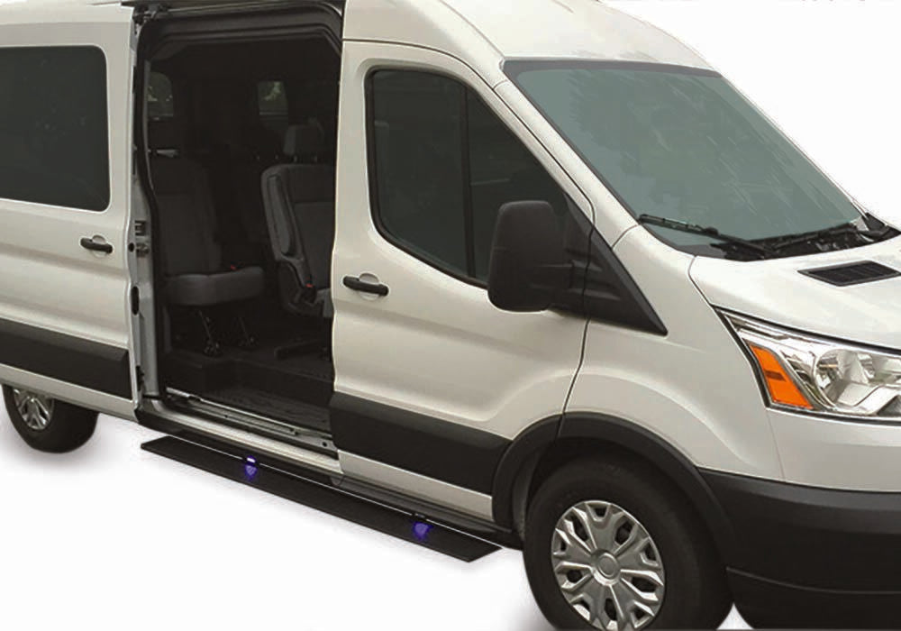 PowerStep Electric Running Boards Plug N Play System For 2007-2018 Mercedes-Benz Sprinter AMP Research AMP Research