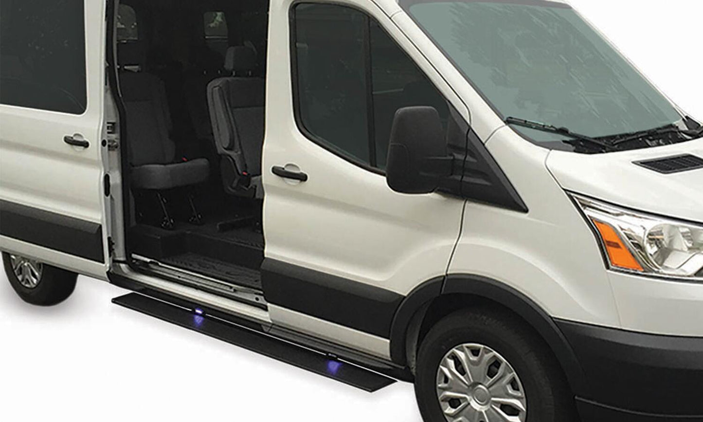 PowerStep Electric Running Boards Plug N Play System For 2019-2021 Mercedes-Benz Sprinter AMP Research AMP Research