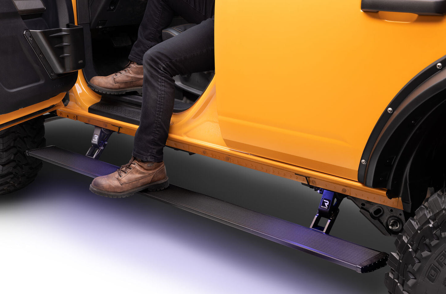 PowerStep Xtreme Running Boards Plug N Play System For 2021-2024 Ford Bronco AMP Research AMP Research