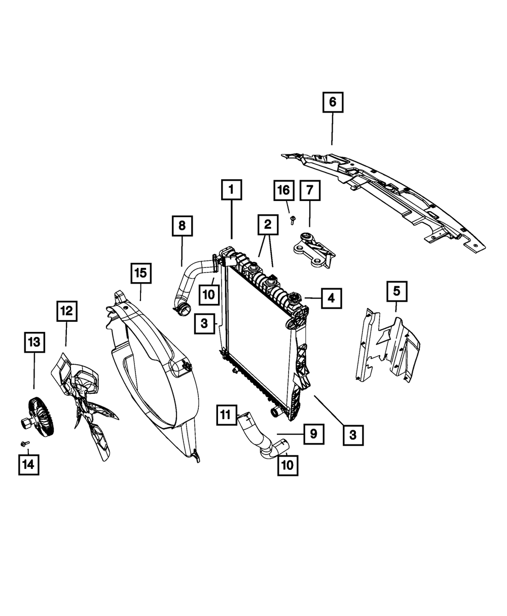 Mopar Radiator Hose Clamp 55111033AA