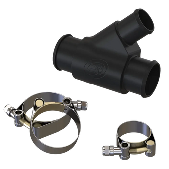 compare product S&B Filters 85-1000 Aluminum Coolant Y-Pipe for 2013-2015 Dodge Ram Cummins 6.7L (Dual Radiator)