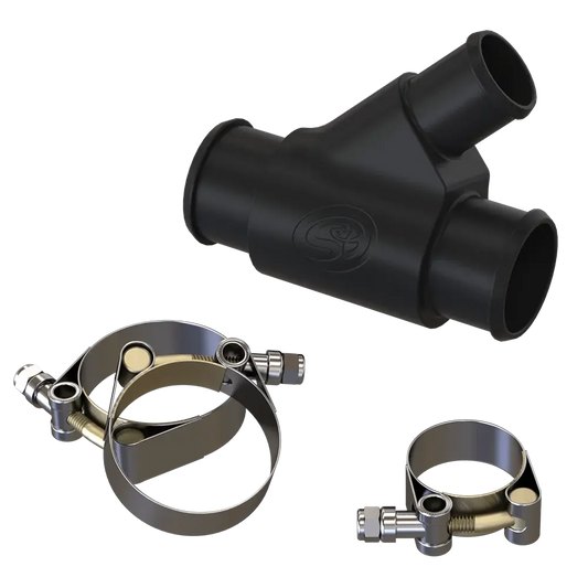 S&B Filters 85-1000 Aluminum Coolant Y-Pipe for 2013-2015 Dodge Ram Cummins 6.7L (Dual Radiator) S&B Filters
