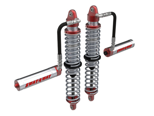Sway-A-Way 2.5 Front Coilover Kit w/ Remote Reservoirs and Compression Adjusters Polaris Rzr 925cc / 1000cc 14-16 aFe Power
