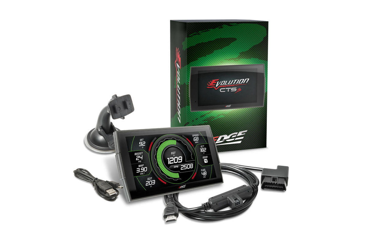 Evolution CTS3 for Cummins Up to +120 HP & +315 lb-ft torque 2003–2012 Dodge Ram Cummins 50-state legal tuner & touchscreen monitor Edge Products Edge Products