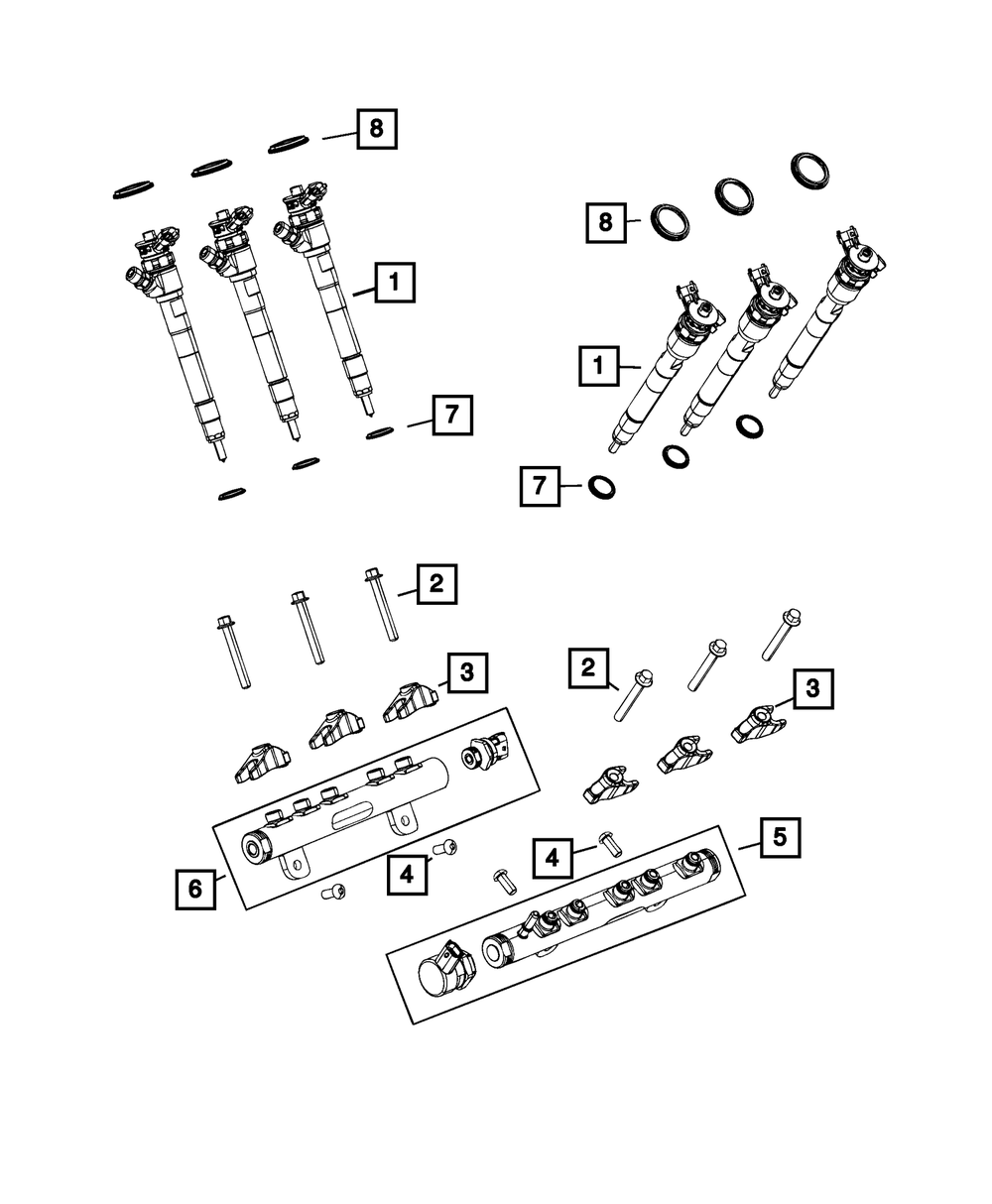 Mopar 68148331AB Fuel Rail Bolt