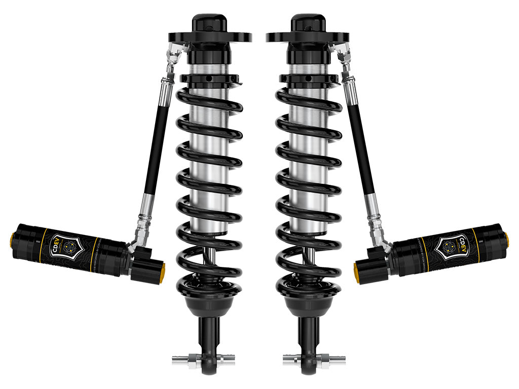 2021-2024 Ford F-150 4WD 0-2.75 Inch Lift Front V.S. 2.5 Series Coilovers Remote Reservoir W/ CDEV Pair Icon Vehicle Dynamics Icon Vehicle Dynamics
