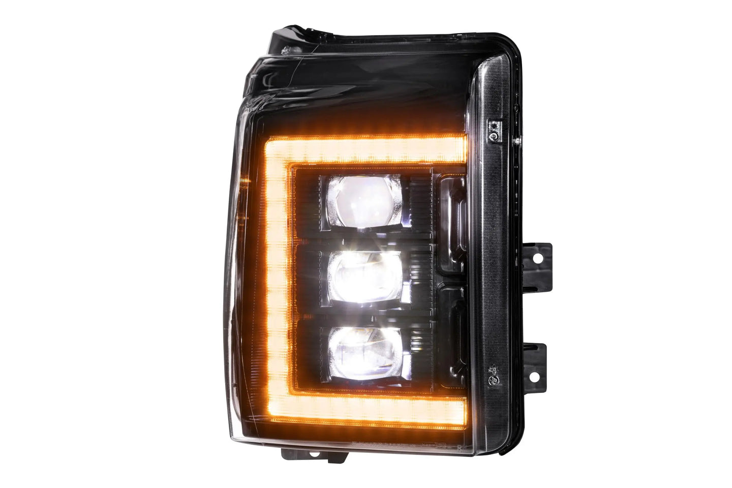 Ford Super Duty (11-16): XB LED Headlights Amber DRL Bi-LED Headlights Driven Light Group