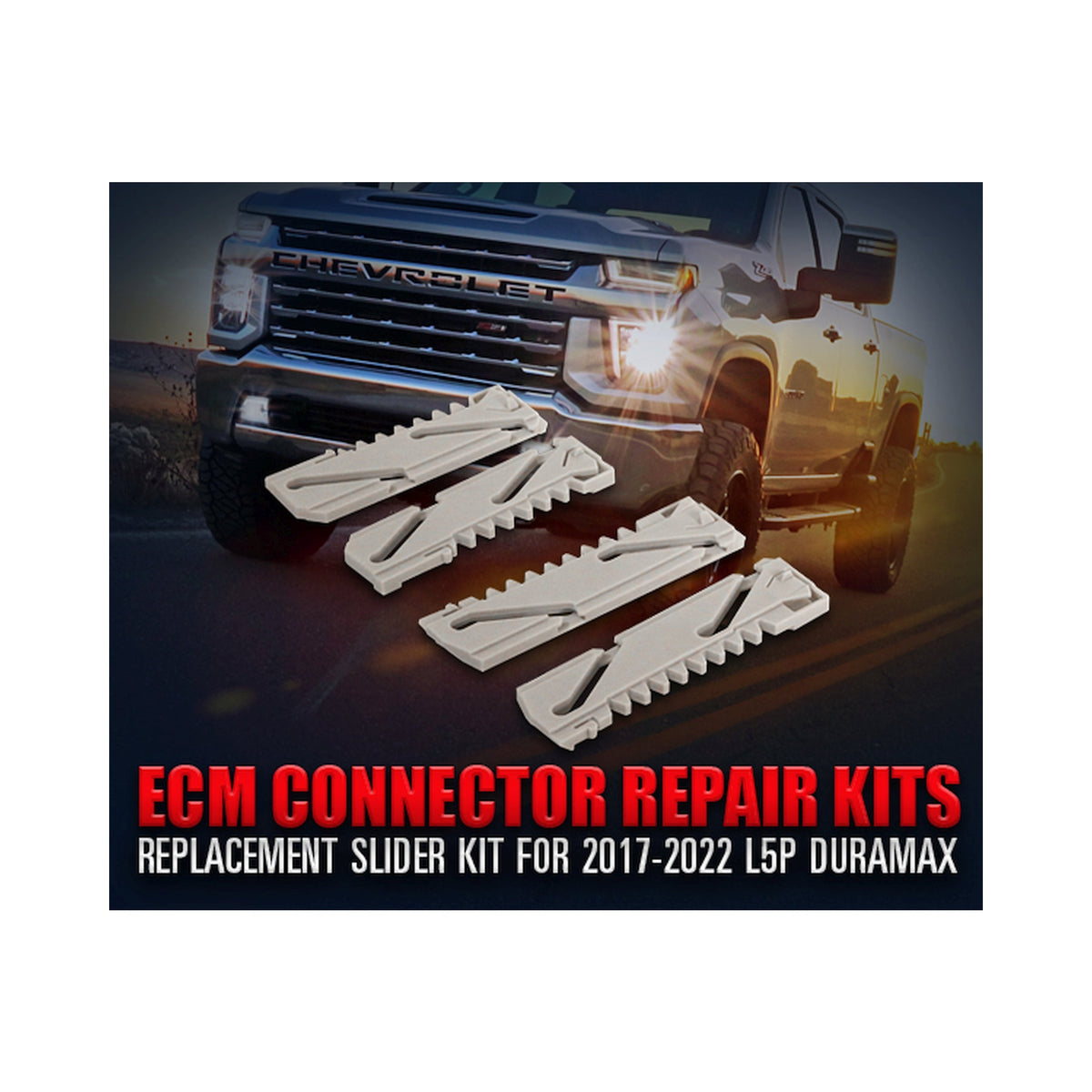 L5P Duramax ECM Connector Repair Kit Replacement Slider Kit for 2017-2023 L5P Duramax Edge Products Edge Products