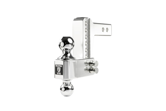 2.0 inch Aluminum Medium Duty 4 inch Drop/Rise Hitch BulletProof Hitch