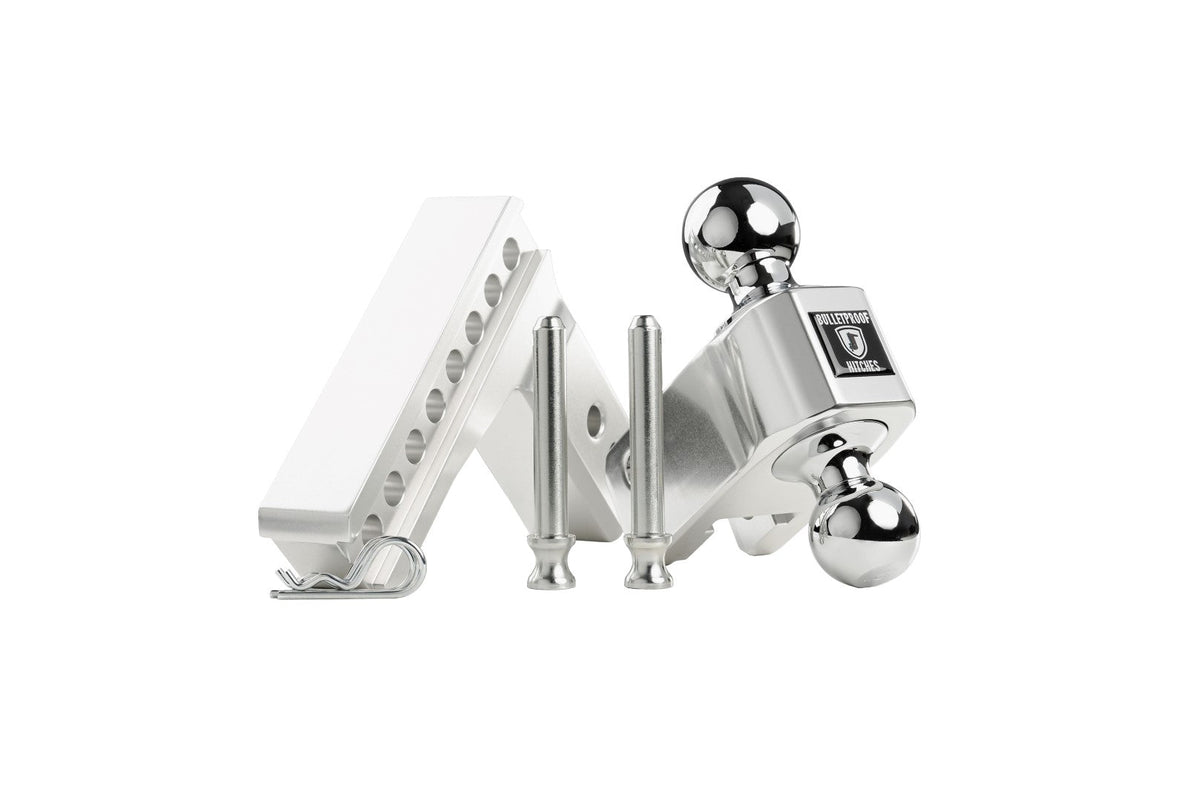 2.5 inch Aluminum Medium Duty 4 inch Drop/Rise Hitch BulletProof Hitch BulletProof Hitches