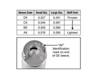 AX Code Accumulator Valve Sleeve