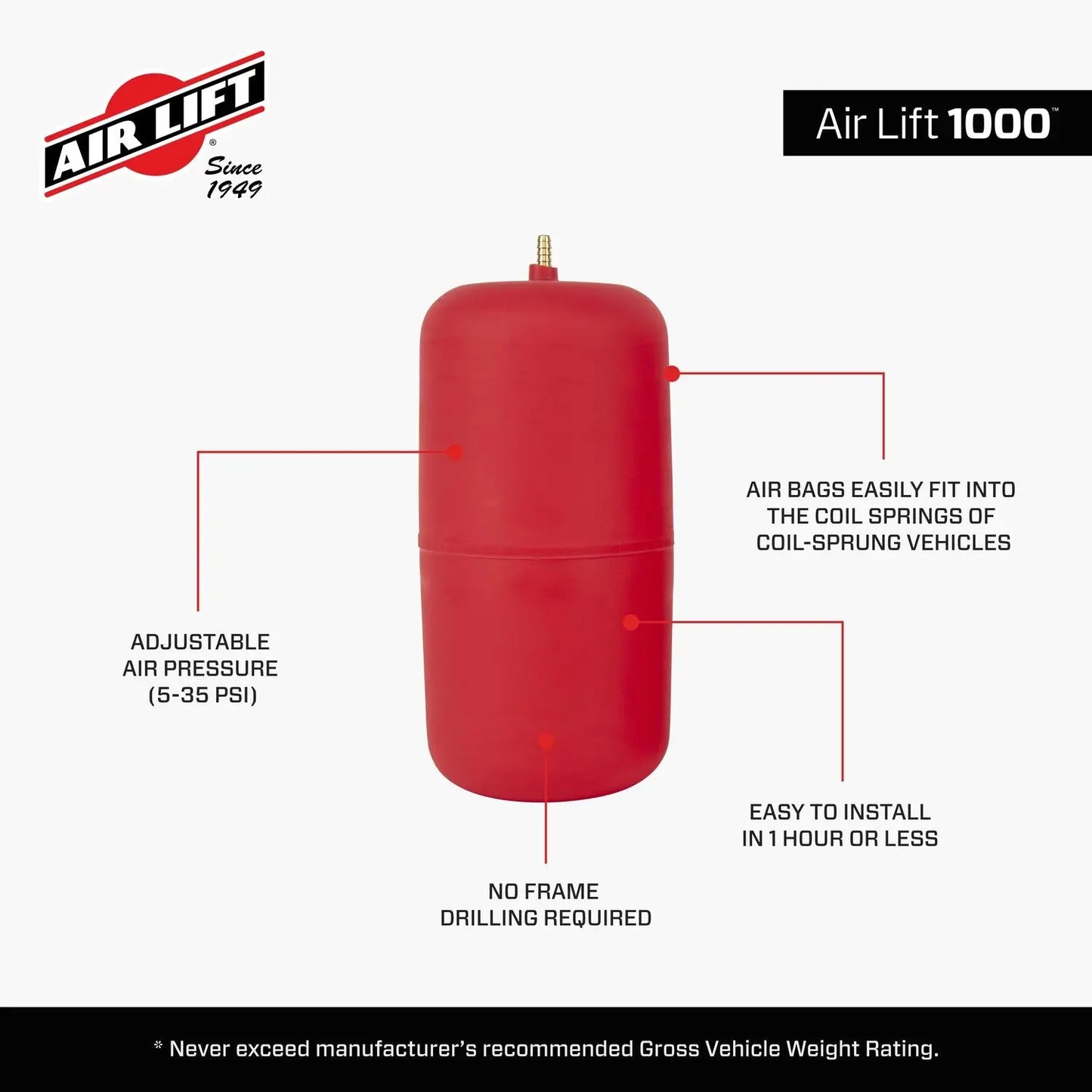 Air Lift 1000 Air Spring Kit - 60740 - image 2