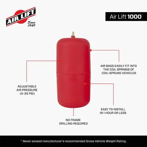 Air Lift 1000 Air Spring Kit (Front) - 81560 - image 3