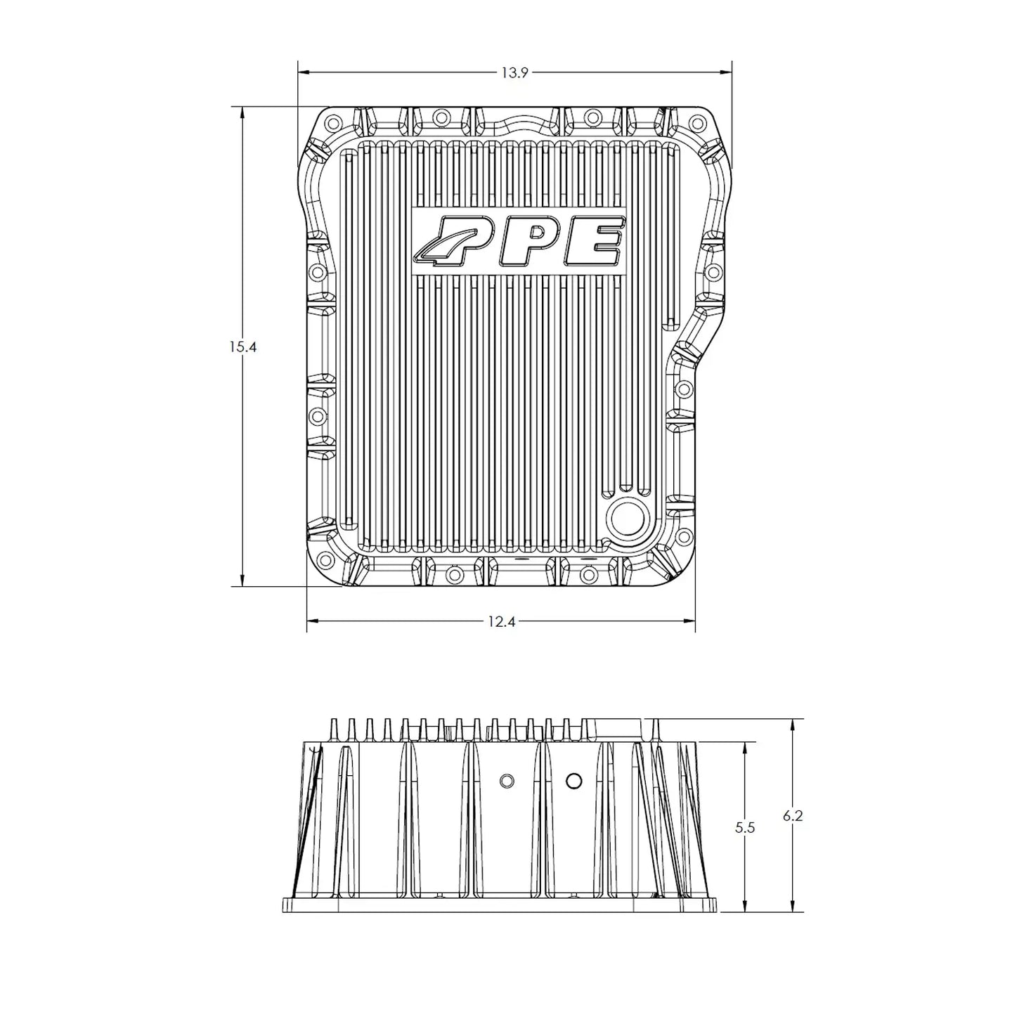 2001-2019 GM 6.6L Duramax w/ Allison 1000/2000/2400 Transmission Heavy-Duty Cast Aluminum Deep Transmission Pan PPE