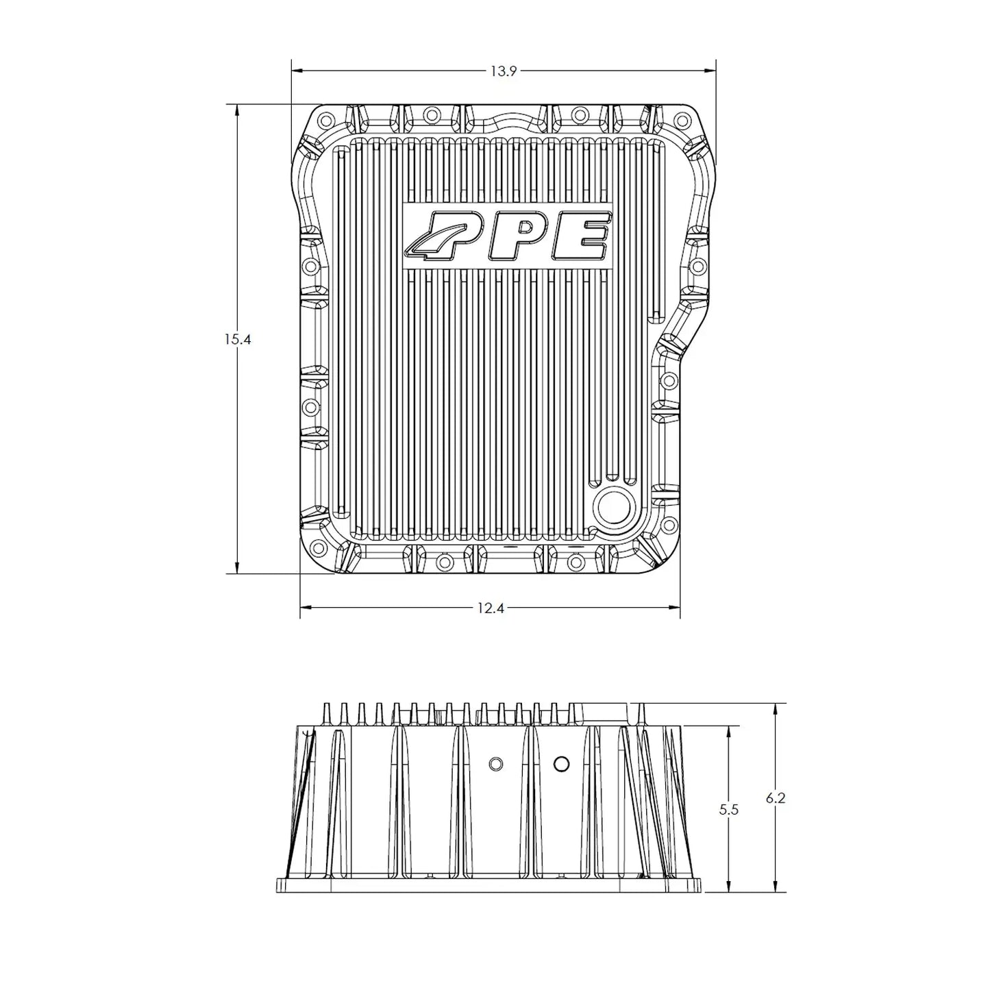 2001-2019 GM 6.6L Duramax w/ Allison 1000/2000/2400 Transmission Heavy-Duty Cast Aluminum Deep Transmission Pan PPE