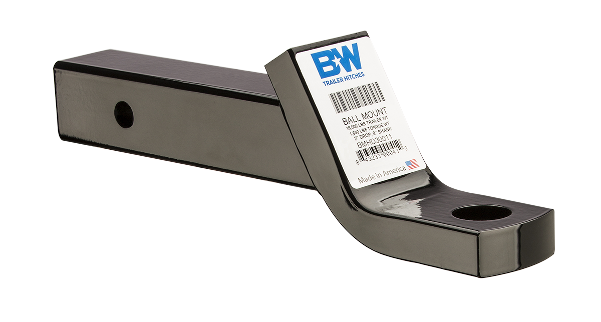 B&W Trailer Hitches BMHD30011 Ball Mount 16K 2" Drop - primary image