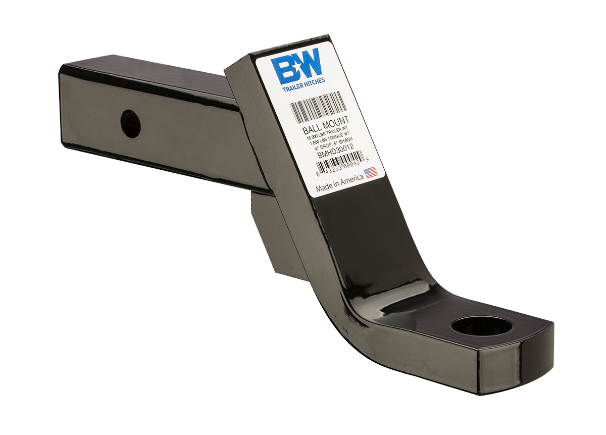 B&W Trailer Hitches BMHD30012 Ball Mount 16K 4" Drop - primary image
