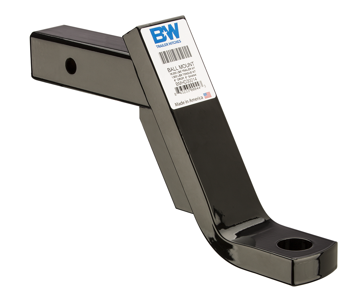 B&W Trailer Hitches BMHD30014 Ball Mount 16K 6" Drop - primary image