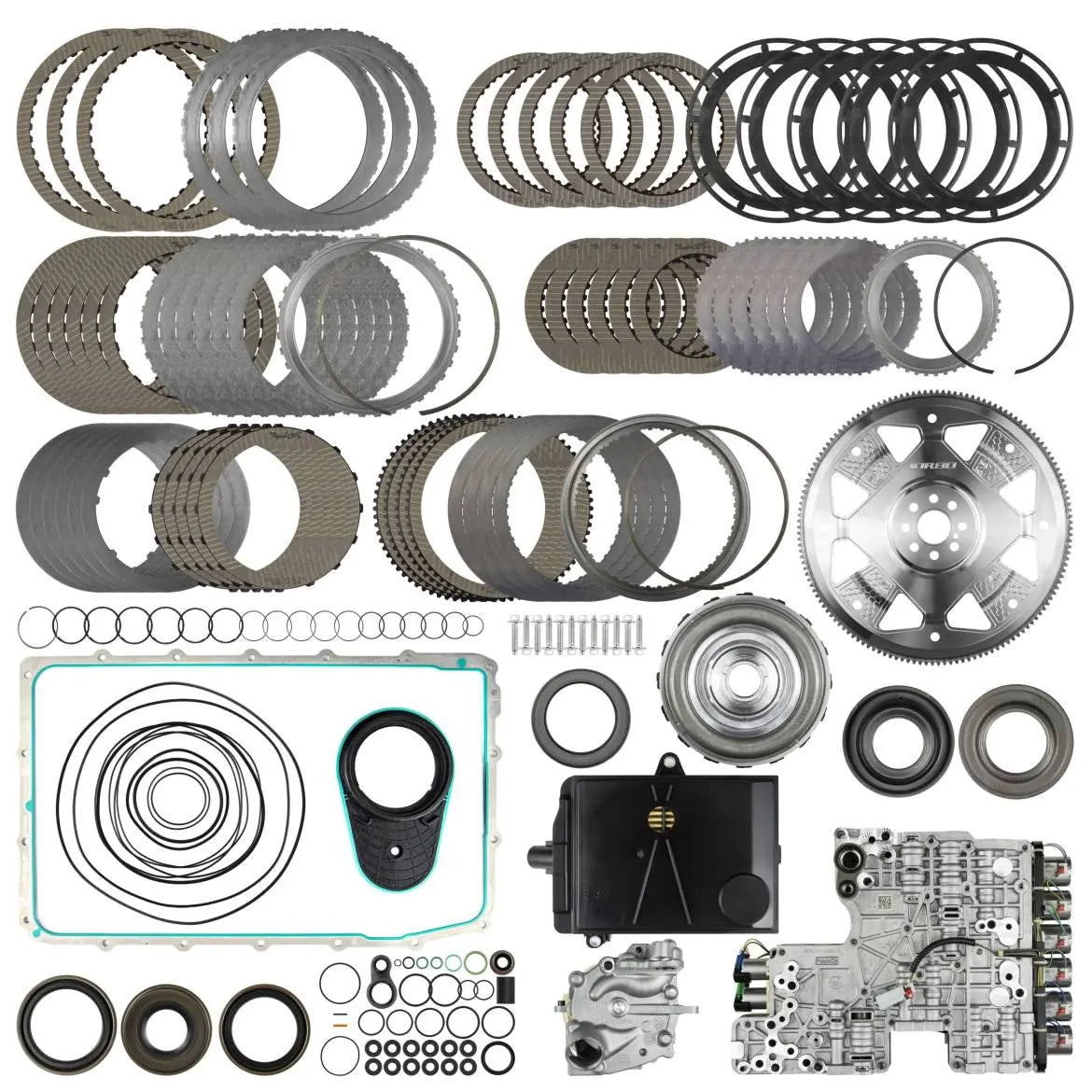 CATEGORY 4 10R80 REBUILD KIT, ADDED CAPACITY. E & F GPZ & VALVEBODY & FLEXPLATE
