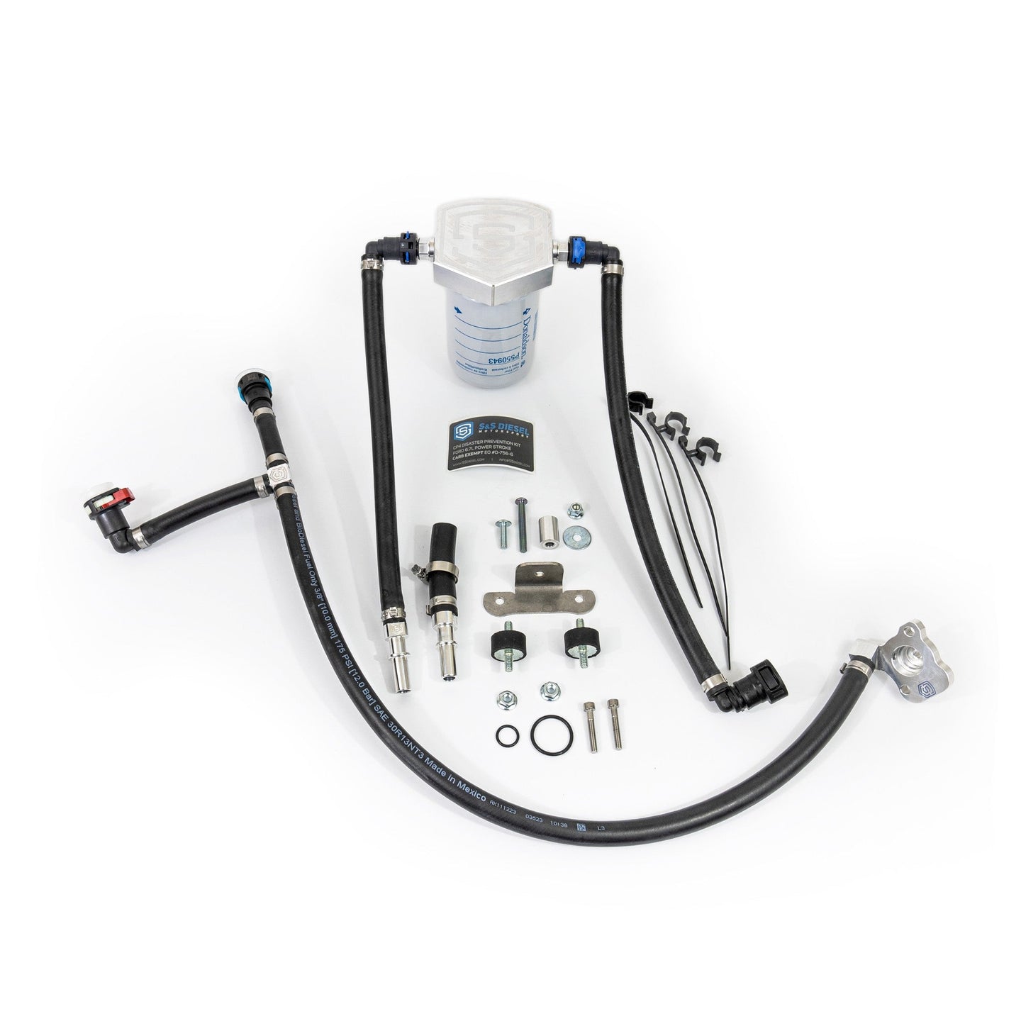 Gen2.1 2011-2025 6.7L Power Stroke CP4 Disaster Prevention Kit Billet Filter Head Upgrade With Filter S&S Diesel SS Diesel Motorsport