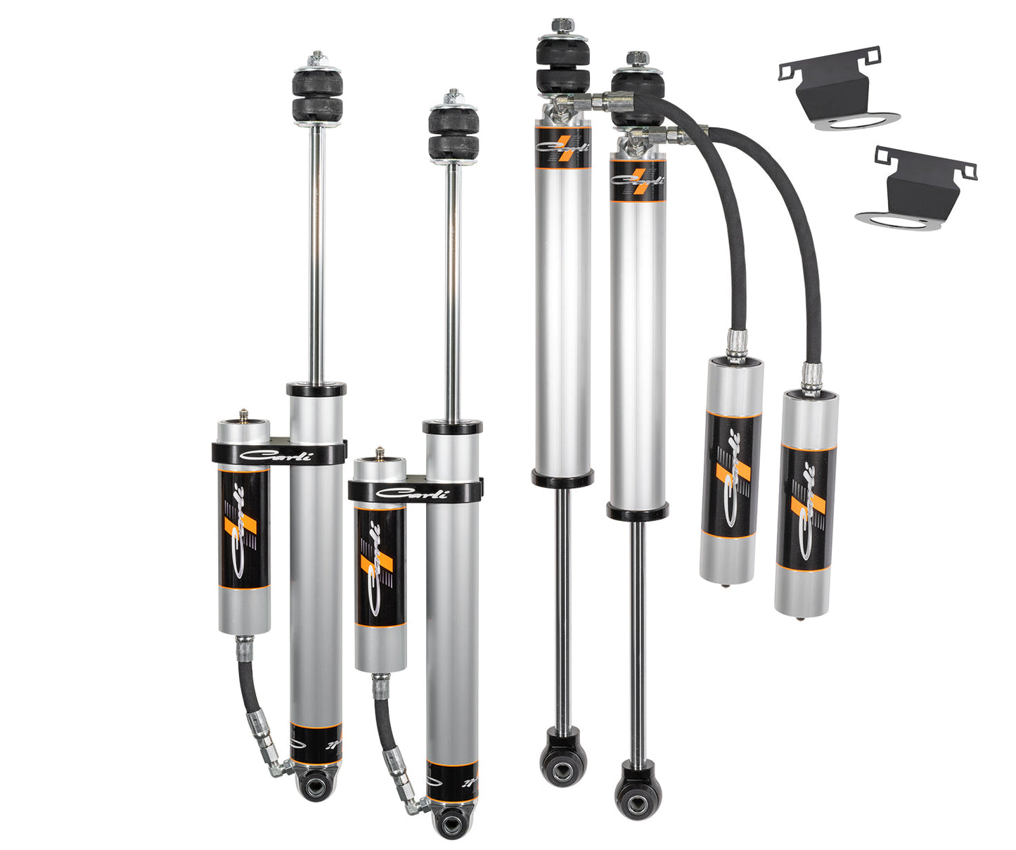 14-23 RAM 2500 4x4 Diesel Spec 2.0 inch RR Front & Rear Shock Package 3.25 Inch Lift RES Mounts & Brake Line Tabs Carli Suspension Carli Suspension