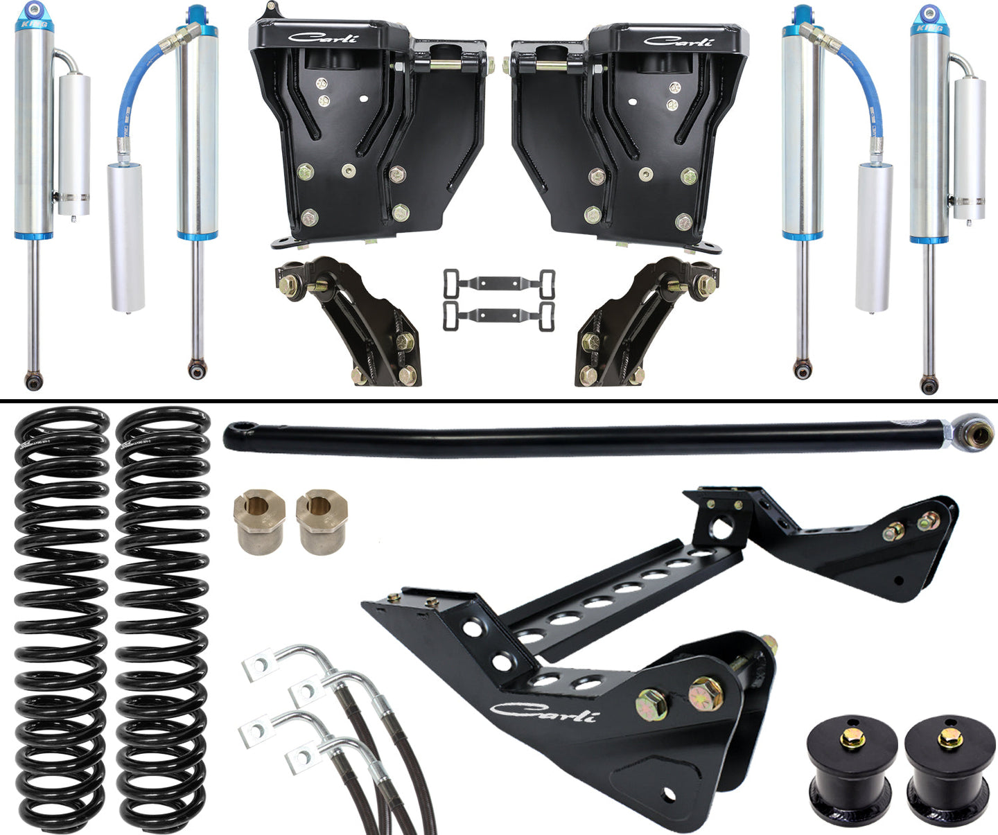Dominator 2.5 System Base 4.5 Lift 2005-07 Ford F250/F350 Diesel Carli Suspension Carli Suspension