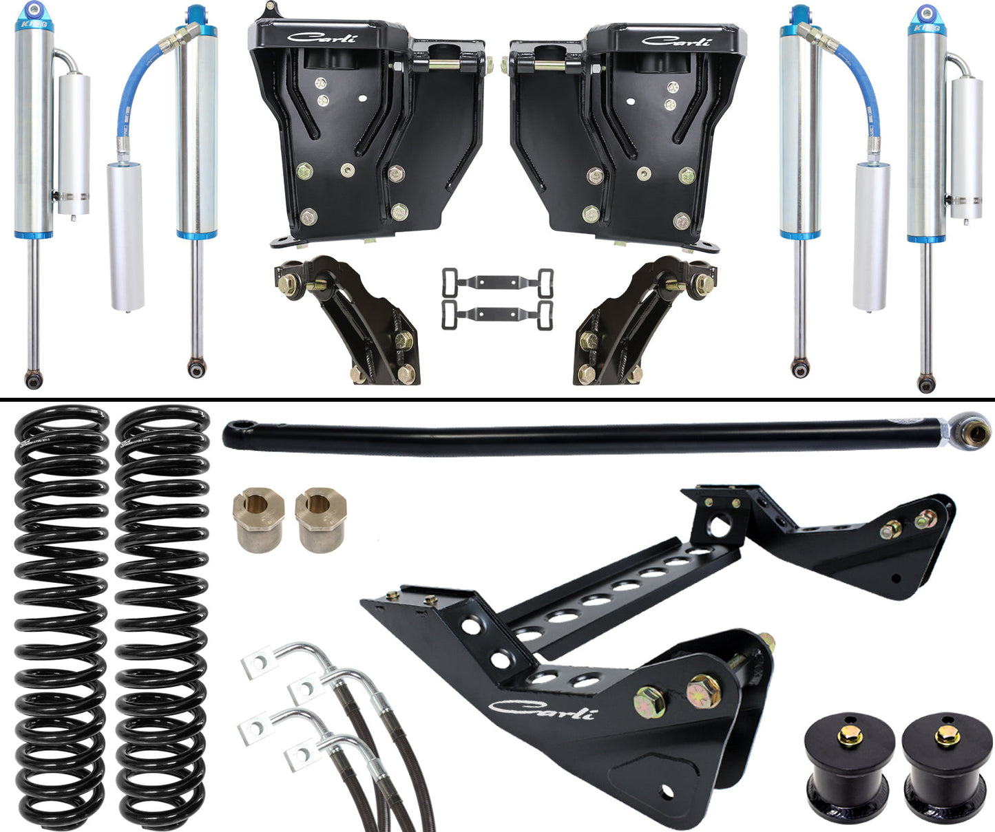 Dominator 2.5 System Base 4.5 Lift 2008-10 Ford F250/F350 Diesel Carli Suspension Carli Suspension