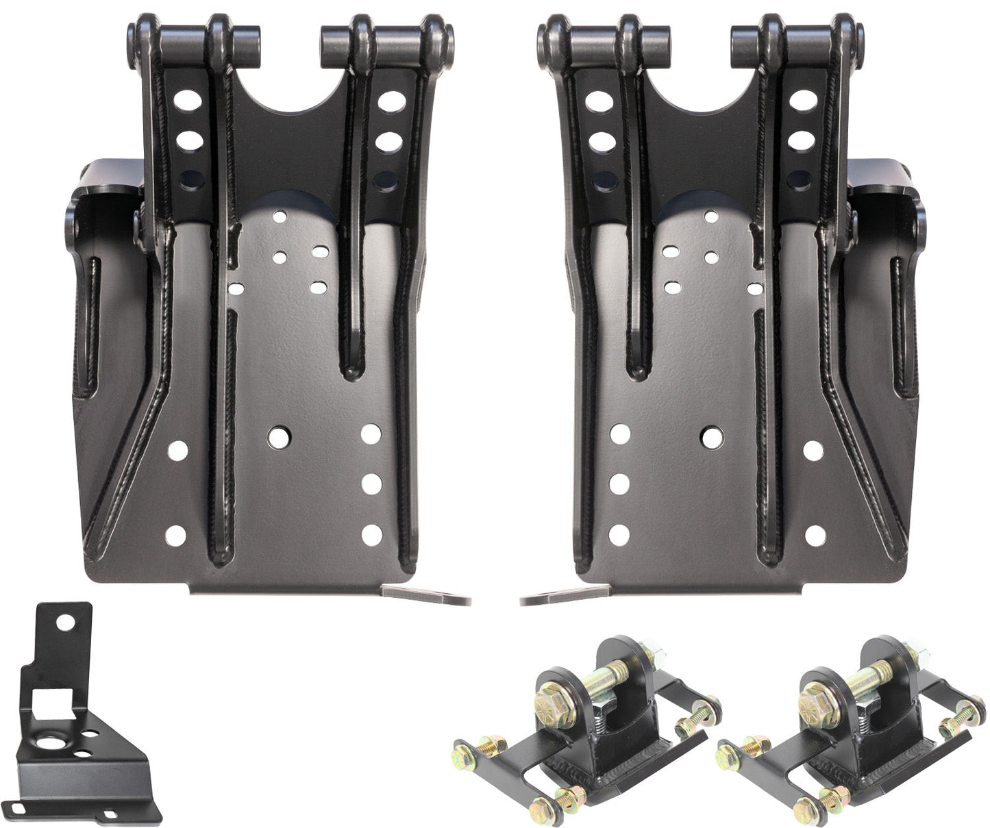 Coilover Mounts bolt-on with no welding Required Finished in durable black Powdercoat Carli Suspension Carli Suspension
