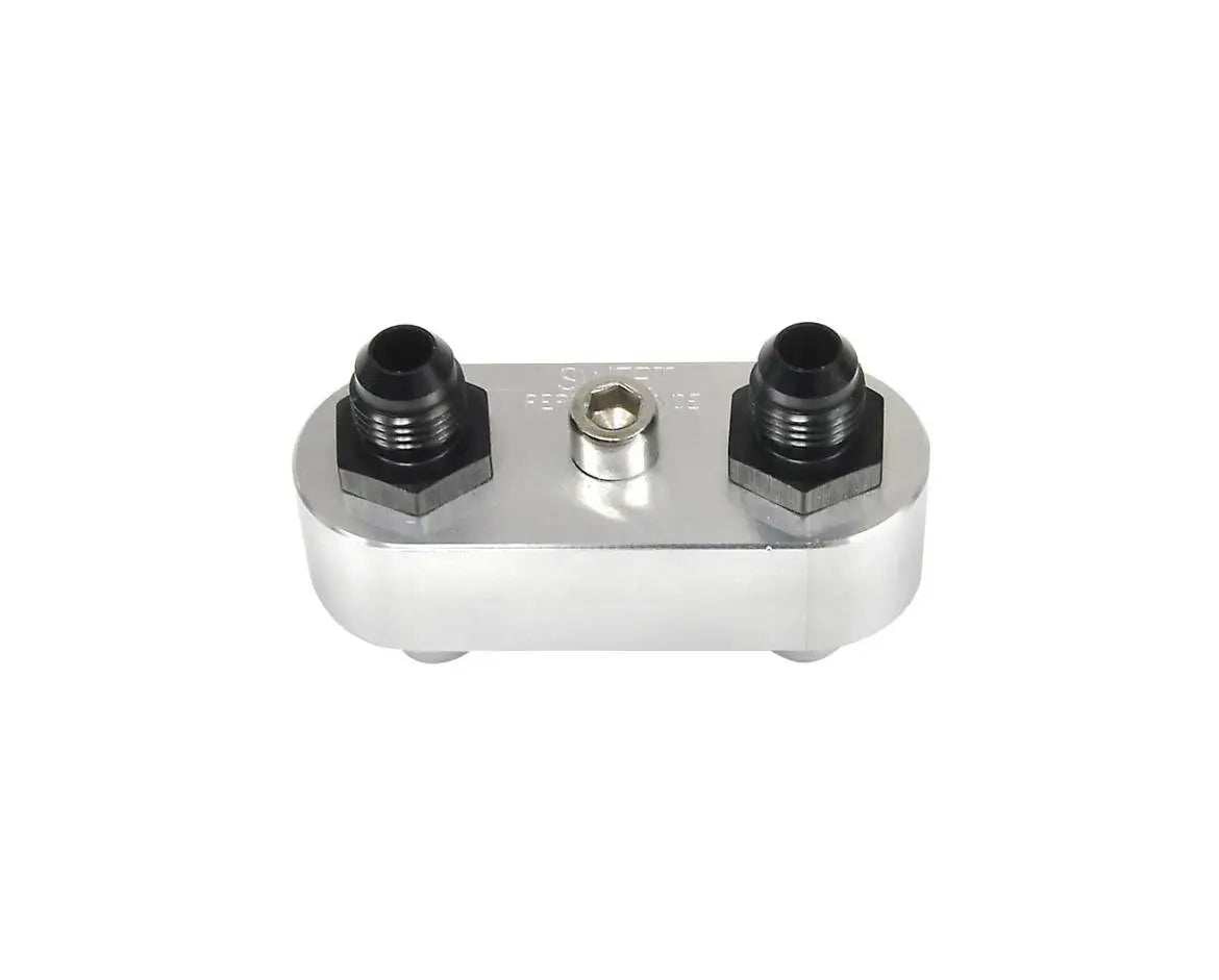 Case Cooler Line Manifold Adapter w/ Two -6 AN Fittings