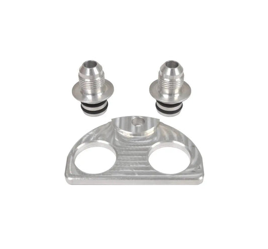 Case Cooler Line Manifold Adapter w/ Two -8 AN Fittings
