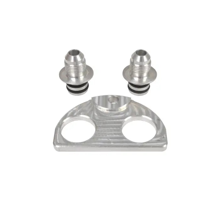 Case Cooler Line Manifold Adapter w/ Two -8 AN Fittings