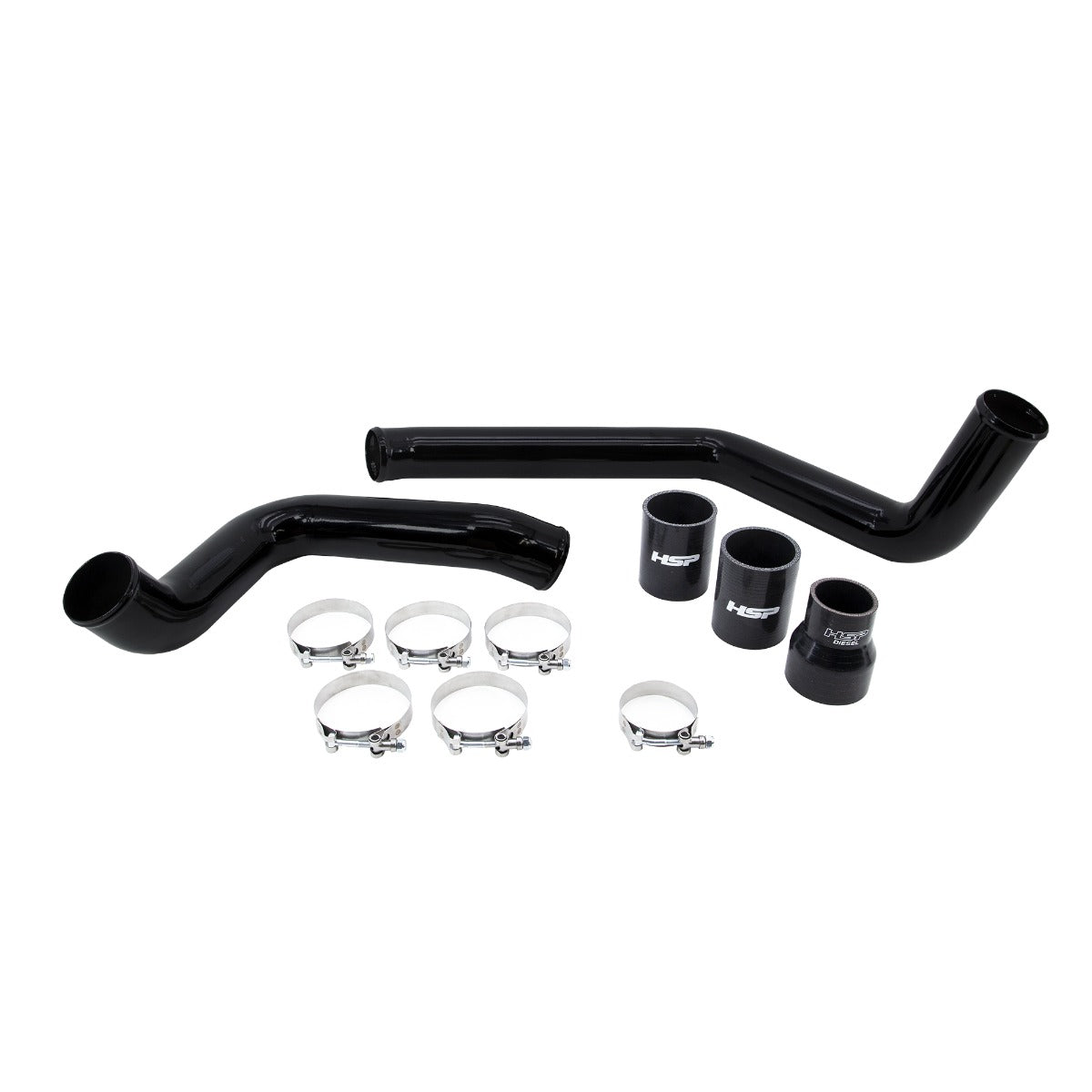 HSP Intercooler Bundle Kit For 2004.5-2005 Silverado/Sierra 2500/3500-Silk Stain Black - HSP Diesel