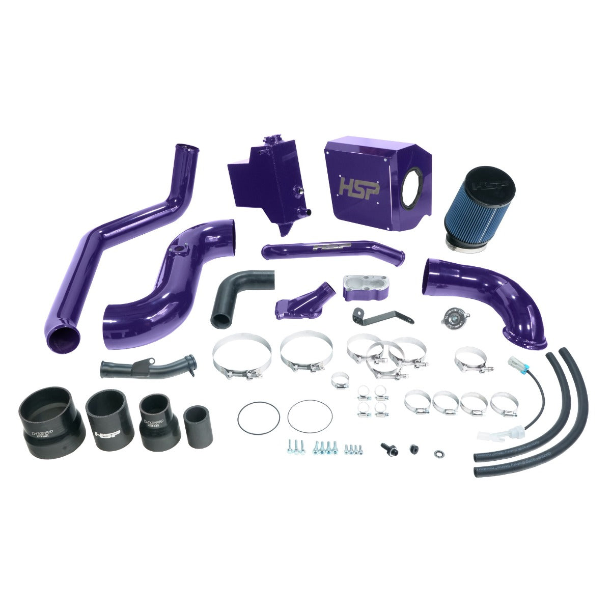HSP Deluxe No Bridge/Cold Side Bundle Kit For 2006-2007 Silverado/Sierra 2500/3500-Illusion Purple - HSP Diesel
