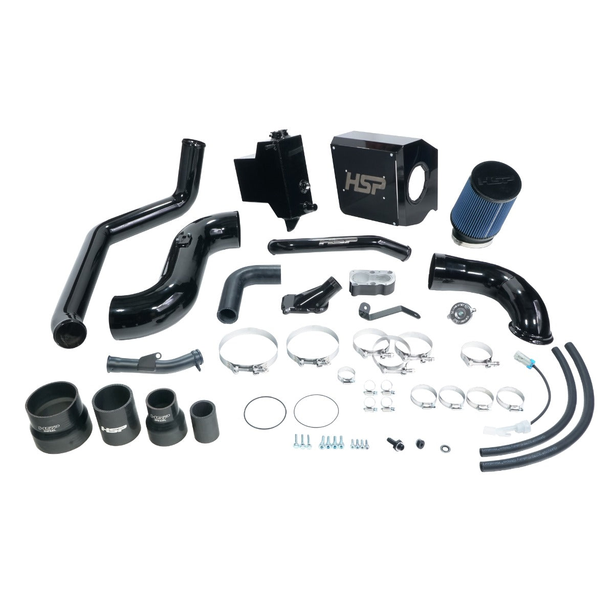HSP Deluxe No Bridge/Cold Side Bundle Kit For 2007.5-2010 Silverado/Sierra 2500/3500-Ink Black - HSP Diesel