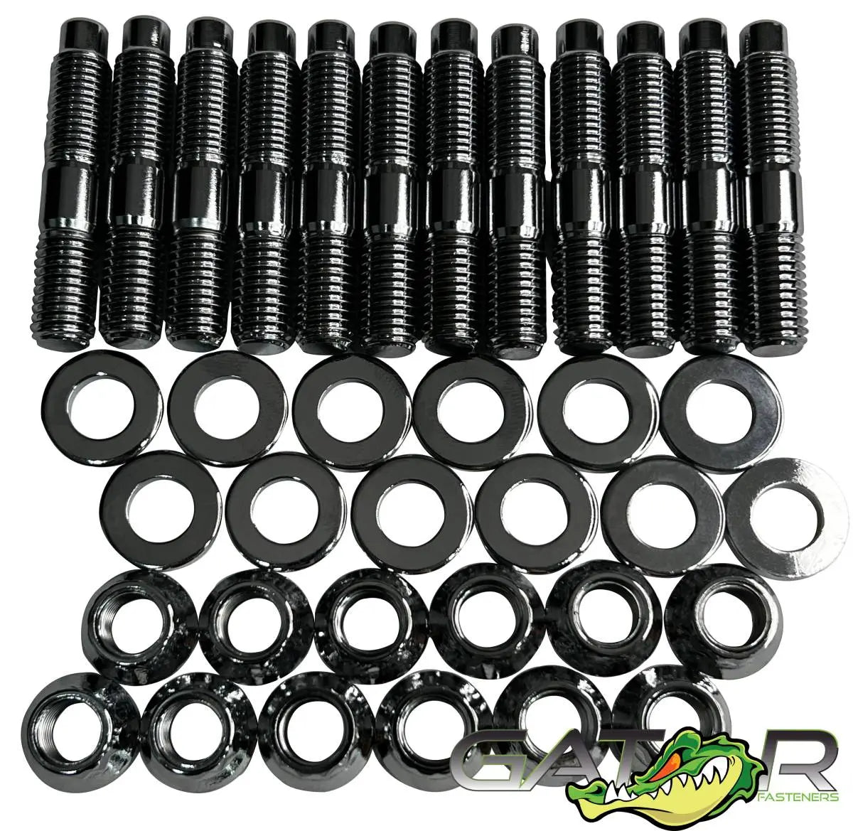 1994-2023 Dodge Ram 5.9L/6.7L Cummins Gator Heavy Duty Exhaust Manifold Stud Kit (Chrome) EMSK5967C-CR. - TAMELESS PERFORMANCE