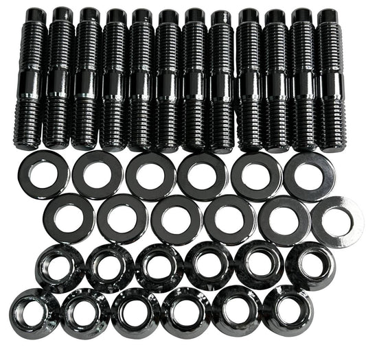 Heavy Duty Exhaust Manifold Stud Kit for Dodge/Ram (1994-20) 5.9L and 6.7L Cummins Diesel (Chrome) Gator Fasteners Gator Fasteners