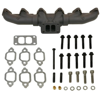 compare product EXHAUST MANIFOLD KIT STOCK/T3 DODGE 12-VALVE 5.9L CUMMINS 1988-1998