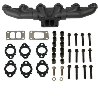 compare product EXHAUST MANIFOLD KIT STOCK/T3 DODGE 24-VALVE 5.9L CUMMINS 1998.5-2002