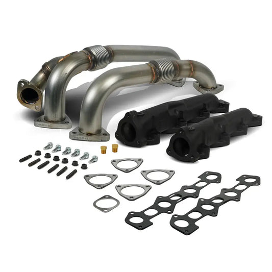 EXHAUST MANIFOLD & UP-PIPE KIT FORD F250/F350/F450/F550 SUPER DUTY 6.4L POWER STROKE 2008-2010 BD Diesel