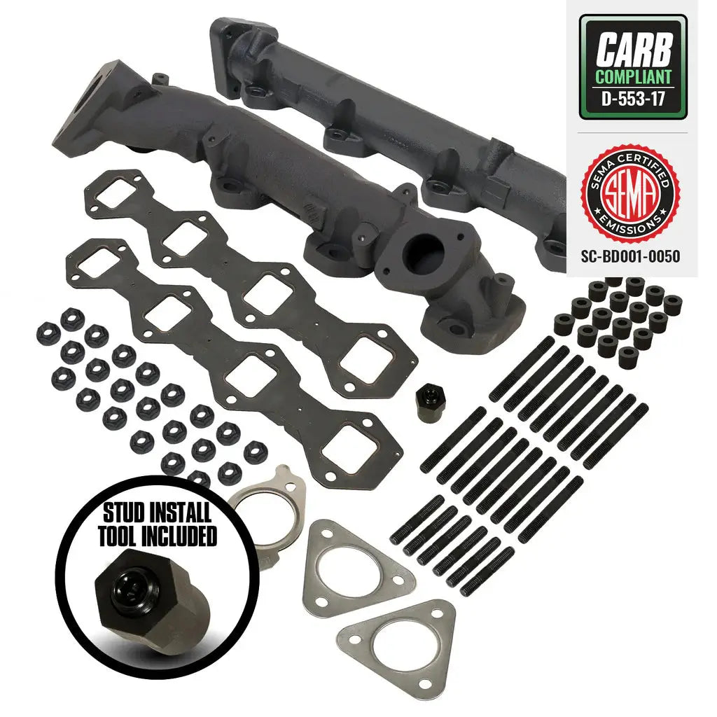 Exhaust Manifold Kit - Ford 6.7L Power Stroke F250 / F350 Pick-Up 2015-2019 & F350 / F450 / F550 Cab & Chassis 2017-2019 BD Diesel