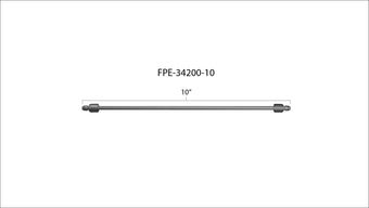 compare product 10 Inch High Pressure Fuel Line 8mm x 3.5mm Line M14 x 1.5 Nuts Fleece Performance