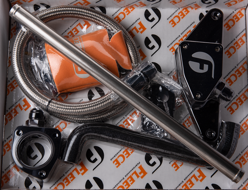 Cummins Coolant Bypass Kit 003-05 Auto Trans with Stainless Steel Braided Line Fleece Performance Fleece Performance