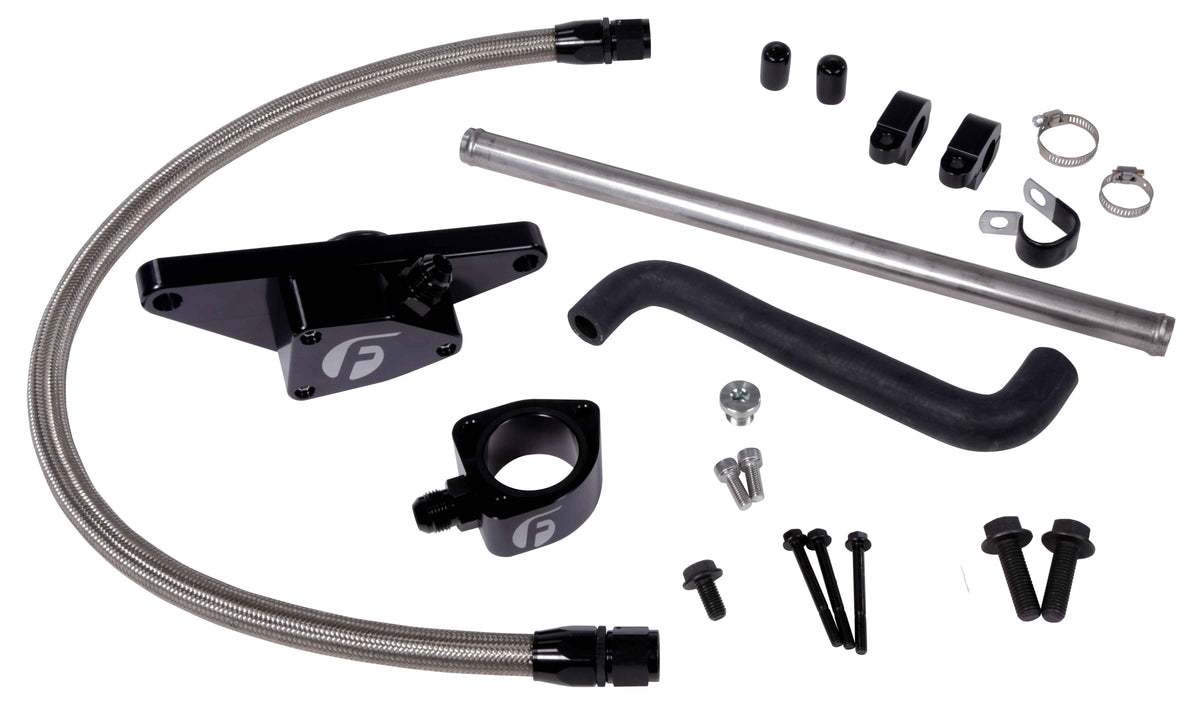 Cummins Coolant Bypass Kit 003-05 Auto Trans with Stainless Steel Braided Line Fleece Performance Fleece Performance