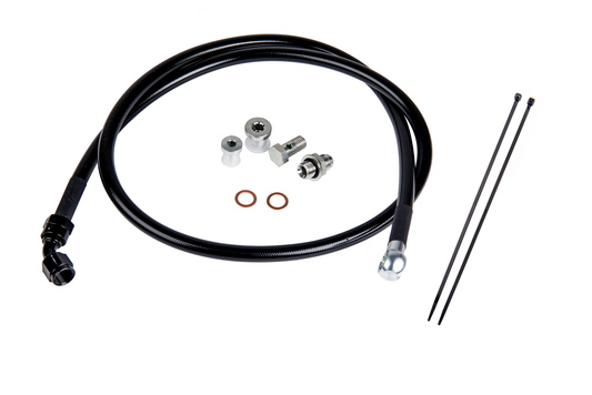 Remote Turbo Oil Feed Line Kit for 6.6L Duramax Turbochargers 2001-2016 GM 2500/3500 Fleece Performance Fleece Performance
