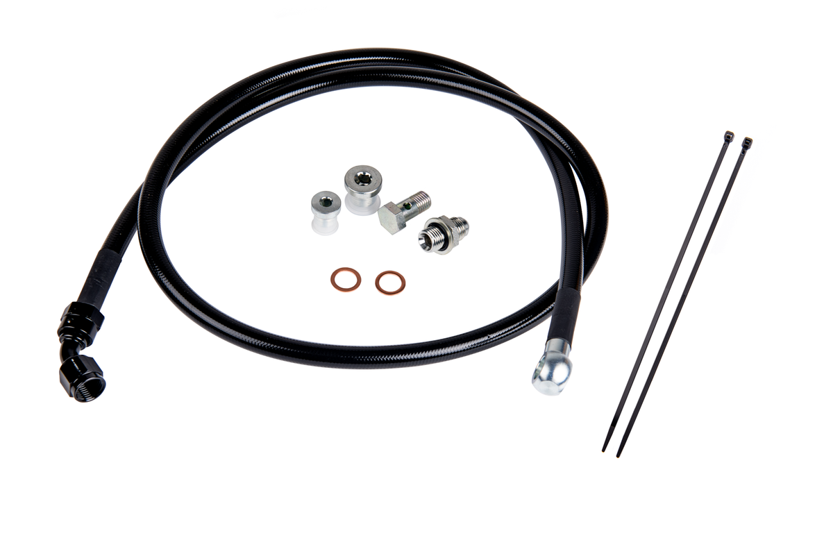 Remote Turbo Oil Feed Line Kit for 6.6L Duramax Turbochargers 2001-2016 GM 2500/3500 Fleece Performance Fleece Performance