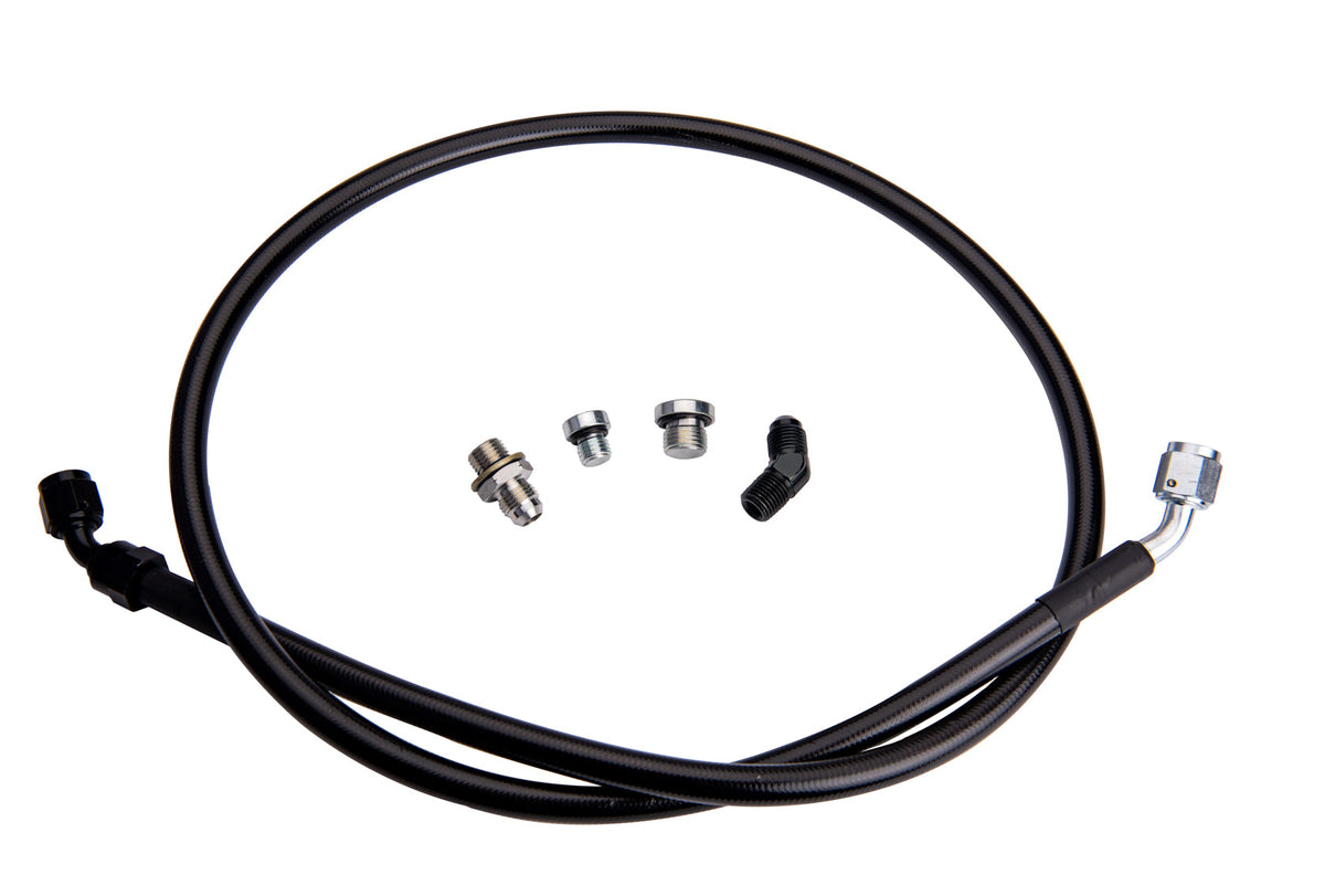 Remote Turbo Oil Feed Line Kit for 2001-2016 Duramax with 1/4 NPT Turbo Oil Inlet (s300/s400) 2001-2016 GM 2500/3500 Fleece Performance Fleece Performance