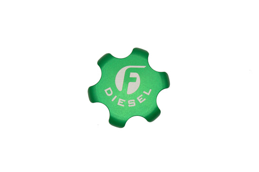 Green Anodized Billet Fuel Cap For 2013-2018 Cummins Fleece Performance Fleece Performance
