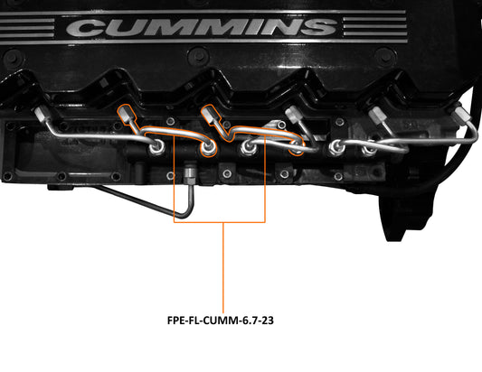 07.5-18 6.7L RAM 2500/3500 Cummins Number 2 and Number 3 Injection Line Fleece Performance Fleece Performance