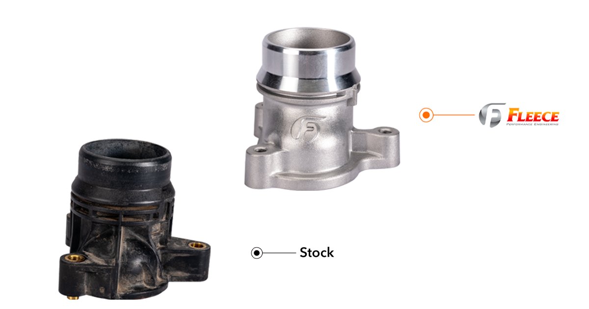 Thermostat Housing Upgrade for 2011-2025 6.7L Power Stroke Fleece Performance Fleece Performance